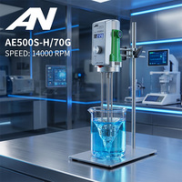 Mezclador de Crema Cosmética AE500S-H70G 500W 40L 2000-14000rpm Homogeneizador SS316L para Champú, Mascarilla Capilar y Detergente