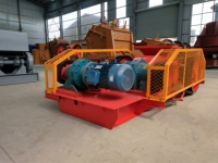 Concasseur à rouleaux haute productivité Juxin, capacité 4-20t/h, moteur AC pour petites usines de fabrication de sable, origine Henan