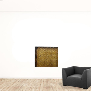 HMS 36 \ "X 36 \" X 1 \ "legno grezzo Look parete quadrata Art finitura argento segni da parete in legno - Product Image 3