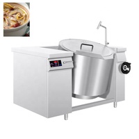 Mélangeur de cuisson titrant bouilloire fabricant de bouillie faisant la machine mijoter marmite industrielle en acier inoxydable avec agitateur