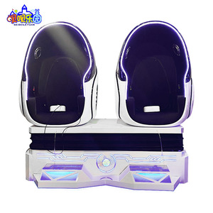 Indoor Home Amusement Immersive 2-Seat Dynamic 9D VR <strong>Egg</strong> <strong>Chair</strong> 360 Motion Simulator Game Machine - Product Image 2