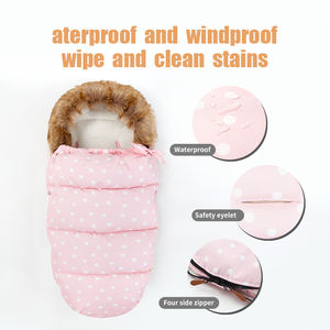 Saco de Dormir para Bebé sin Mangas, Transpirable y Ecológico, para Cochecito, Forro para Cochecito, Calentador de Pies, Venta al por Mayor de Invierno - Product Image 4