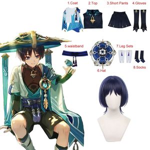 Wanderer <span class=keywords><strong>Scaramouche</strong></span> Genshin Impact <span class=keywords><strong>Cosplay</strong></span> Costume Halloween carnaval ensemble complet tissu Anime jeu de rôle pour homme Costume - Product Image 4