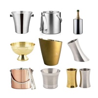 Seau à glace en acier inoxydable isolé de qualité supérieure avec couvercle et pelle 3L 5L 7L 10L Construction métallique pour un stockage plus long de glace congelée