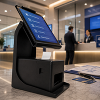 Soporte Metálico para Terminal Financiero PS-20A, para Tablet de Servicio al Cliente en Sucursal Bancaria, con Impresora POS, para Firma Digital