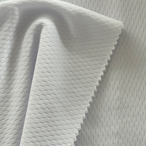 100% <span class=keywords><strong>Polyester</strong></span> Jacquard Vải Cho Mùa Hè Ánh Sáng Trọng Lượng Đồng Bằng Nhuộm <span class=keywords><strong>Polyester</strong></span> Jacquard Đan Cho Thể Thao Vải - Product Image 1