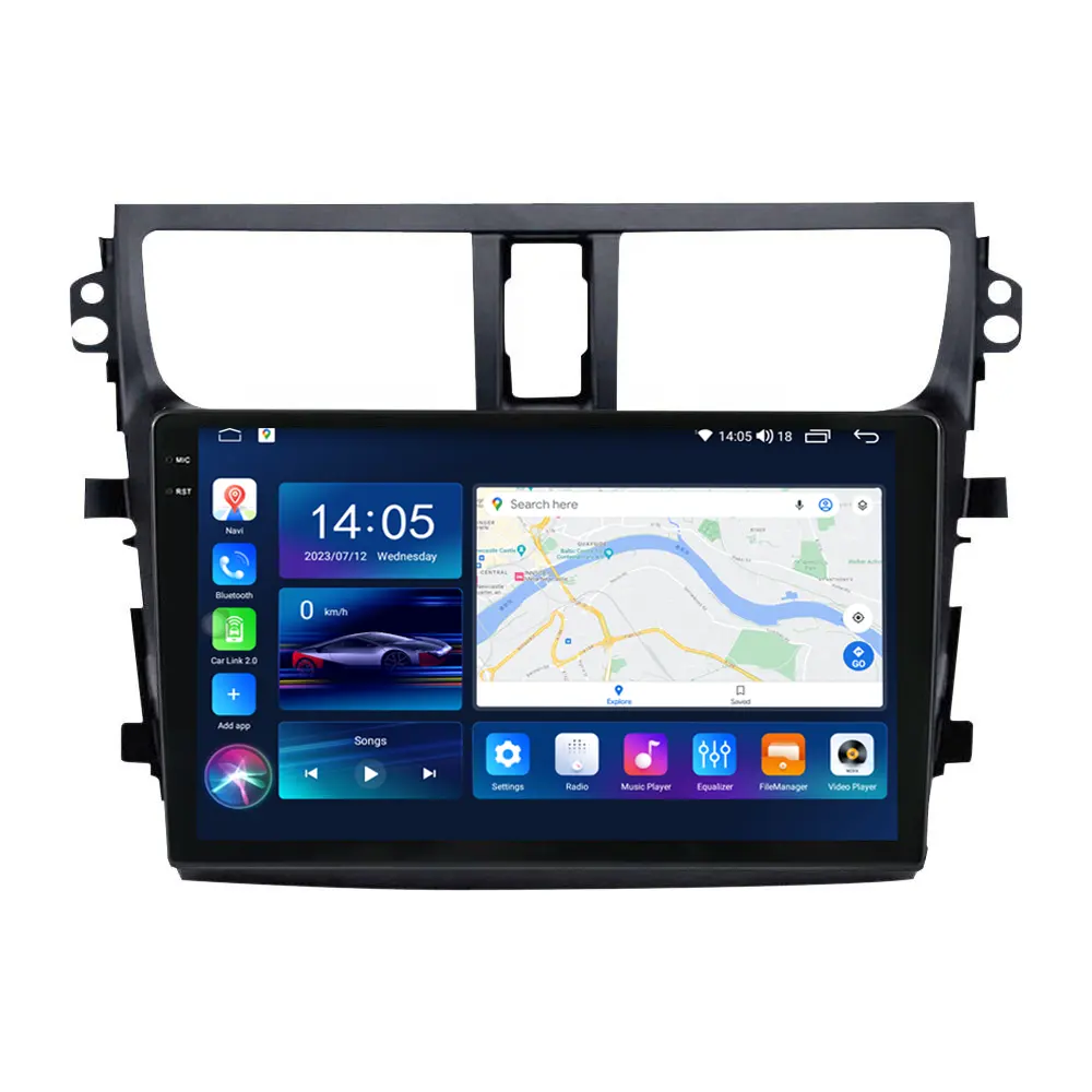 Radio vidéo de voiture écran 9 pouces pour Suzuki WAGON R 2010-2018 Android voiture multimédia DVD lecteur de navigation stéréo