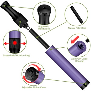 แท่งสูดดมอะลูมิเนียมออกไซด์เพื่อการฝึกสติ ช่วยเลิกบุหรี่ ของขวัญสำหรับการทำสมาธิ น้ำหนักเบา - Product Image 2