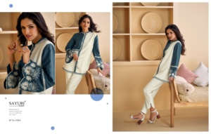 ชุดคอลเล็คชั่นผ้าไหมแท้สำหรับผู้หญิงชุด Co-Ord แบบสุภาพเรียบร้อยสำหรับผู้หญิง - Product Image 3