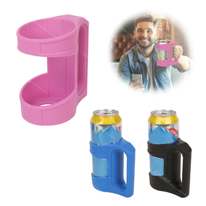 Supports de canettes en silicone sans BPA, antidérapants, réutilisables, pour canettes de soda colorées - Product Image 2