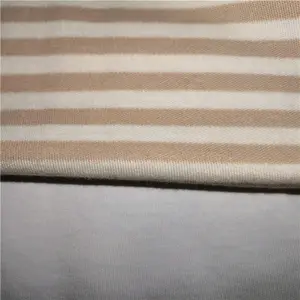 Stripe Cotton Knit Stripe Interlock Cotton Fabric