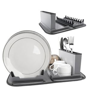 Multifunctional <b>Kitchen</b> Folding Draining Dish Fork <b>Storage</b> Sink <b>Rack</b> Drying Dish Drying <b>Rack</b> With Dish Mat - Product Image 1