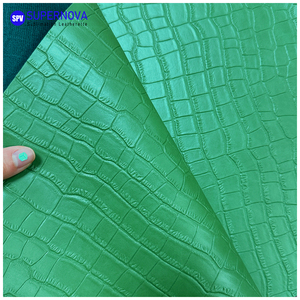 Cuir synthétique effet crocodile gravable au laser en gros pour cadeaux de bureau, couvertures de passeport et porte-monnaie, personnalisation du logo d'entreprise disponible - Product Image 2