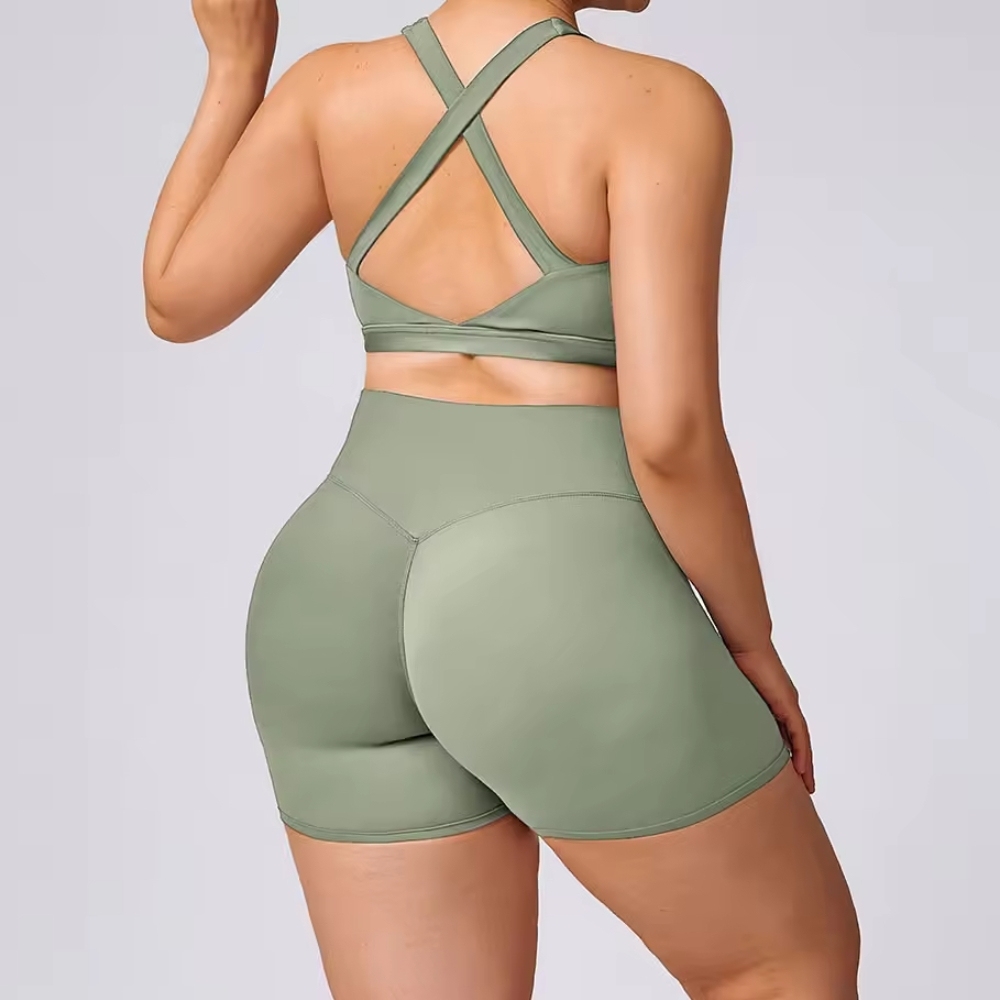 Custom Logo Women Gym Wear Set XXL Stretch Yoga Wear High Impact Plus Size Fitness Wear for Women · image 5
