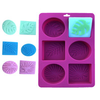 Moule à savon en silicone fait main, forme rectangulaire d'arbre, outil de pâtisserie, bac à glaçons de qualité alimentaire pour créations artisanales