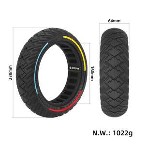 Pneu solide tout-terrain Ulip 60/65-6.9 avec cercle tricolore pour trottinette électrique Segway Ninebot Max G2 G65 - Product Image 2