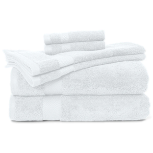 Colección de toallas de baño de algodón 100% de lujo, juego de 6 piezas grueso altamente absorbente de larga duración Extra durabilidad Color sólido para gimnasio Spa - Product Image 4