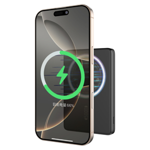 Xách tay Magnetic ngân hàng điện 10000 mAh mỏng và ánh sáng mini điện thoại di động nhanh chóng sạc không dây 5000mAh - Product Image 6
