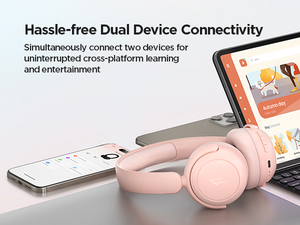 1MORE Wireless Over Ear Headphones Bluetooth 5.3 ANC Touch Control Hi-Fi Sound Pink - Product Image 3