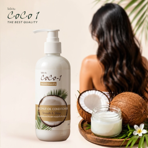 Champú y Acondicionador de Aceite de Coco CoCo1, Suavidad y Brillo, Tamaño 250 ml, Producto para el Cuidado del Cabello con Limpieza Profunda y Nutrición - Product Image 5