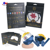 Boîtes en papier personnalisées avec logo pour accessoires capillaires, emballage pliable, boîtes à durags en satin avec fenêtre – Vente en gros