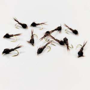 Queue de faisan faite à la main professionnelle pêche à la mouche mouches humides #14 crochet ciblé pour les espèces de <span class=keywords><strong>truite</strong></span> avec des matériaux ABS de haute qualité - Product Image 3