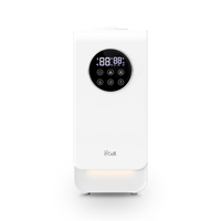 Humidificateur ultrasonique électrique à remplissage par le haut, brume froide, machine à bruit blanc H2O, diffuseur d'arômes d'huiles, contrôle par écran tactile