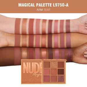 Palette Ombretti Lusso Cosmetici Trucco Piccola Tonalità Neutra Nude 9 Colori Lunga Durata Senza Polvere Sfusa - Product Image 6