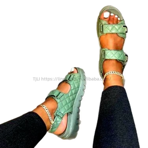 Women New Thick-Soled <b>Sandals</b> Summer Large Platform European and American Style Sports Beach <b>Sandals</b> Wholesale - Product Image 5