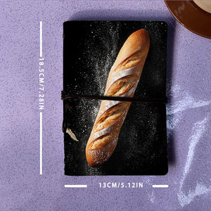 Papier épais A6 bloc-notes cadeau de la fête du travail pour les <span class=keywords><strong>architectes</strong></span> et les ingénieursUne longue miche de pain <span class=keywords><strong>français</strong></span> sur la couverture - Product Image 4