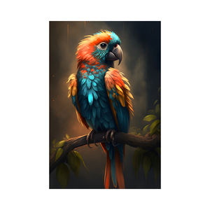 <span class=keywords><strong>Peinture</strong></span> à l'<span class=keywords><strong>huile</strong></span> de <span class=keywords><strong>perroquet</strong></span> de <span class=keywords><strong>peinture</strong></span> animale haut de gamme de 16x20 pouces pour la décoration d'entrée de restaurant - Product Image 1