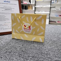 Sac en papier d'emballage pour bijoux de luxe en carton blanc de qualité supérieure avec logo de marque
