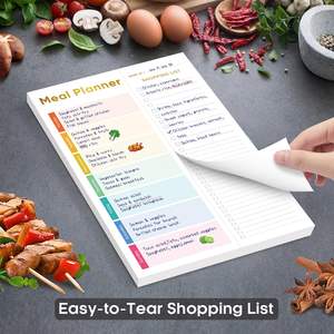 Bloc de planification de repas personnalisé avec liste de <span class=keywords><strong>courses</strong></span> à arracher pour réduire les déchets <span class=keywords><strong>alimentaires</strong></span> planificateur de repas magnétique et liste d'épicerie pour réfrigérateur - Product Image 3