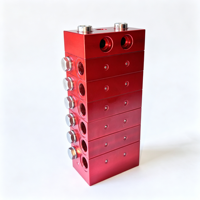 Distributeur de lubrifiant KAITIAN MX-F en alliage d'aluminium, pression de 30 MPa, commande entièrement/semi-automatique, design compact, faible coût, modulaire