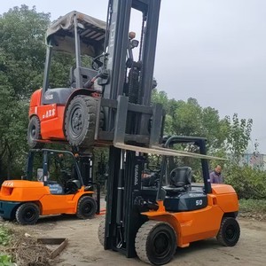 Carretilla elevadora Toyota 5T Carretillas Elevadoras Usadas Precio barato Máquina de transporte usada Motor diésel para terreno Maquinaria de construcción en stock - Product Image 3