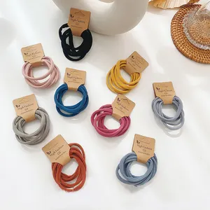 Wholesale Fashion Ponytail Holders Hair Ties Seamless Elastic Rubber Hair Ties