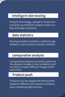 Analyseur de peau du cuir chevelu, du visage et de la tête à écran tactile AI modèle professionnel 006 2025 pour un usage domestique et en salon