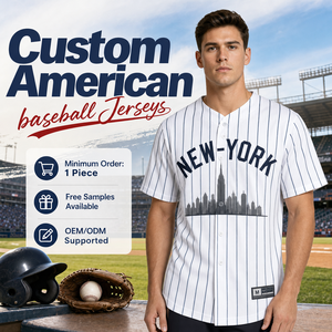 High-Quality Baseball Jerseys 95% Polyester, 5% Spandex Comfortable Fabric Softball Sportswear Logo Custom U.S Baseball League - Product Image 1