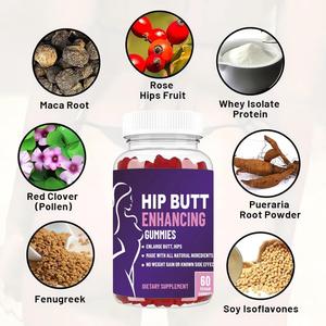 Booster de fesses populaire Gummy Fesses naturelles améliorant pour un look plus grand, ferme et élastique avec des lignes serrées lisses - Product Image 5