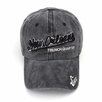 Casquette de baseball brodée délavée, style vintage, personnalisable, en coton, à visière courbée, réglable, unisexe, pour hommes et femmes, style musique jazz, vente en gros