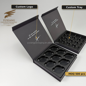 Caja de Regalo de Chocolate de Lujo Personalizada con Bandeja de Plástico de Grado Alimenticio, Caja Rígida Vacía para Bombones, del Fabricante de Empaques - Product Image 1