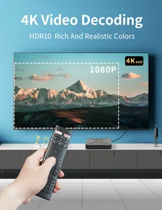 HLQ-MAX With Big World Player Arabic Tv Box 4K Android 13 Full HD 2GB Ram 2.4Ghz 5Ghz High Speed Streaming Android Tv Box