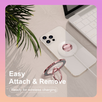 Support magnétique puissant en alliage de zinc pour téléphone, avec hauteur réglable et flexible, pour utilisation sur bureau et support universel pour téléphone portable