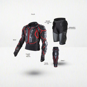 Veste de protection unisexe pour moto, ensemble de protection respirant pour la conduite, équipement de sécurité pour le cyclisme - Product Image 3