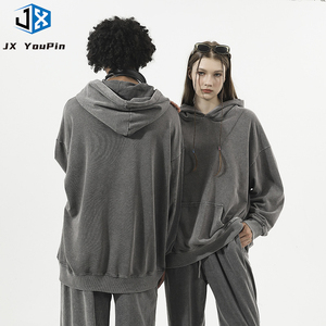 Sudadera con <span class=keywords><strong>capucha</strong></span> personalizada Vintage Heavyweight Sudaderas con <span class=keywords><strong>capucha</strong></span> de gran tamaño Acid Wash Hoodie 350 Gsm No String Tela de algodón <span class=keywords><strong>negra</strong></span> con <span class=keywords><strong>capucha</strong></span> - Product Image 3
