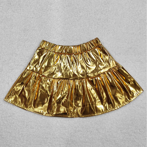 Faldas de Cuero para Niñas, Estilo Boutique, Cintura Elástica, Corte en A, para Deportes, Running, Tenis - Product Image 2