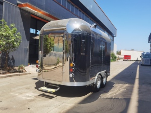 Entier en acier inoxydable Camp remorque de nourriture entièrement équipée voiture-restaurant concession restauration camion de nourriture burger chariot de nourriture café - Product Image 3