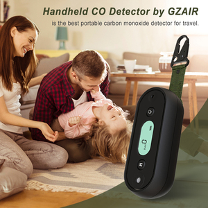 Travel <strong>Carbon</strong> <strong>Monoxide</strong> 0-1000ppm Low-Level Alarm Super Small Size &amp; Stylish Black Color Easy One-button <strong>Operation</strong>