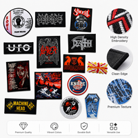 Écussons brodés personnalisés Rock Heavy Metal, badges punk motard thermocollants pour vestes