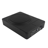 Venta al por mayor de fábrica: Subwoofer de audio para coche de 8/10 pulgadas, altavoz ultrafino activo montado en el asiento, compatible con OLIVER, 20Hz-250Hz